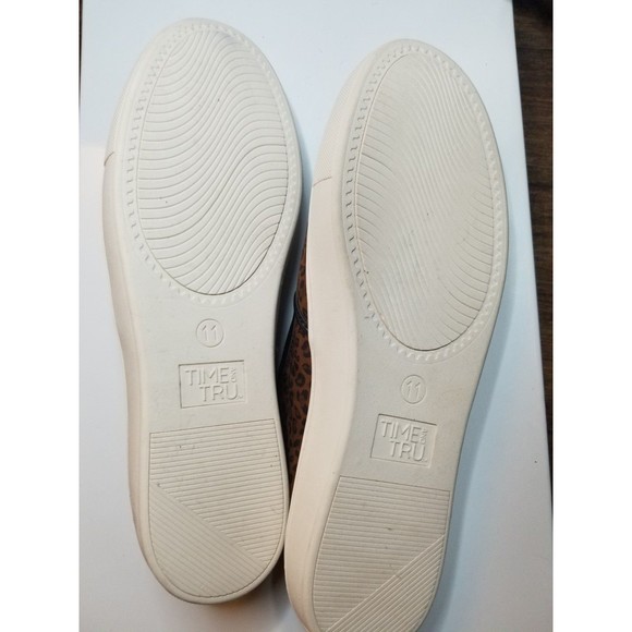 Time and True Twin Gore Mule Shoe Leopard Print Size 11 - Picture 11 of 12